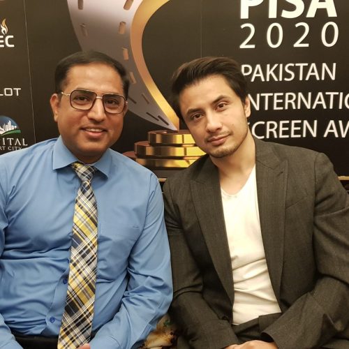 Pakistani Journalist Writer Suleman Jazeb With Ali Zafar
